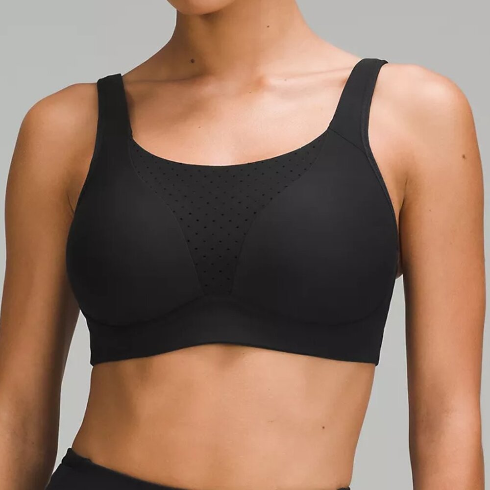 NWT Lululemon "Run Times"  Bra - Black, 34D